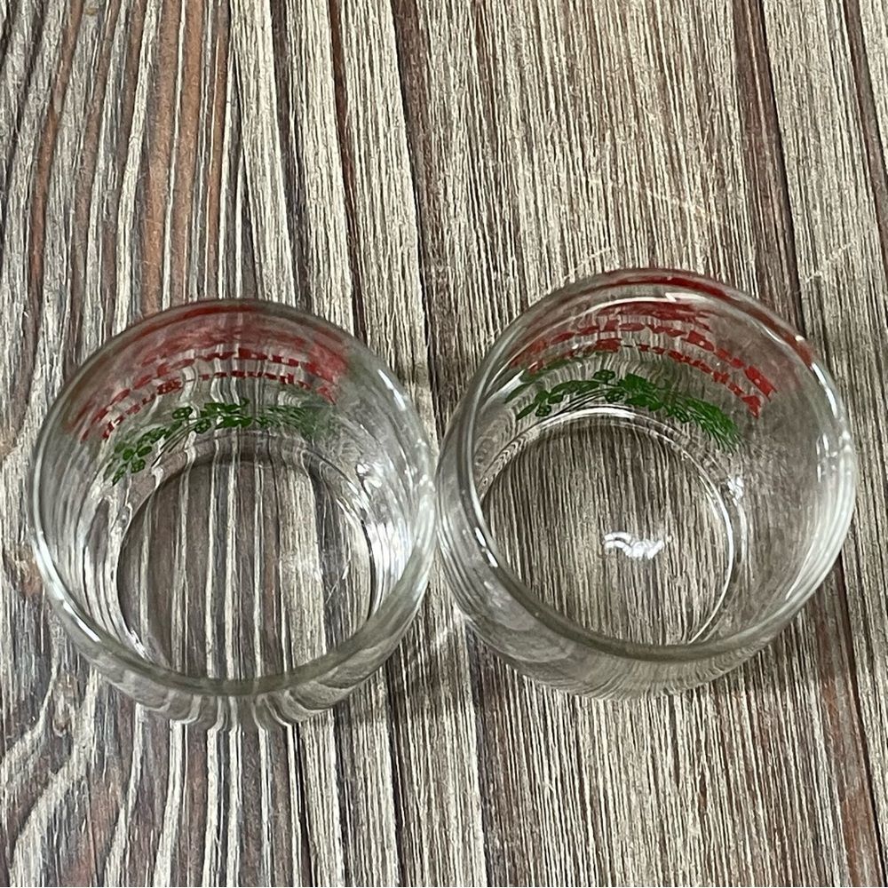 Vintage 60s Budweiser Anheuser Busch Tester Sampler Glasses Barrel Shaped 2 Set - Picture 7 of 9